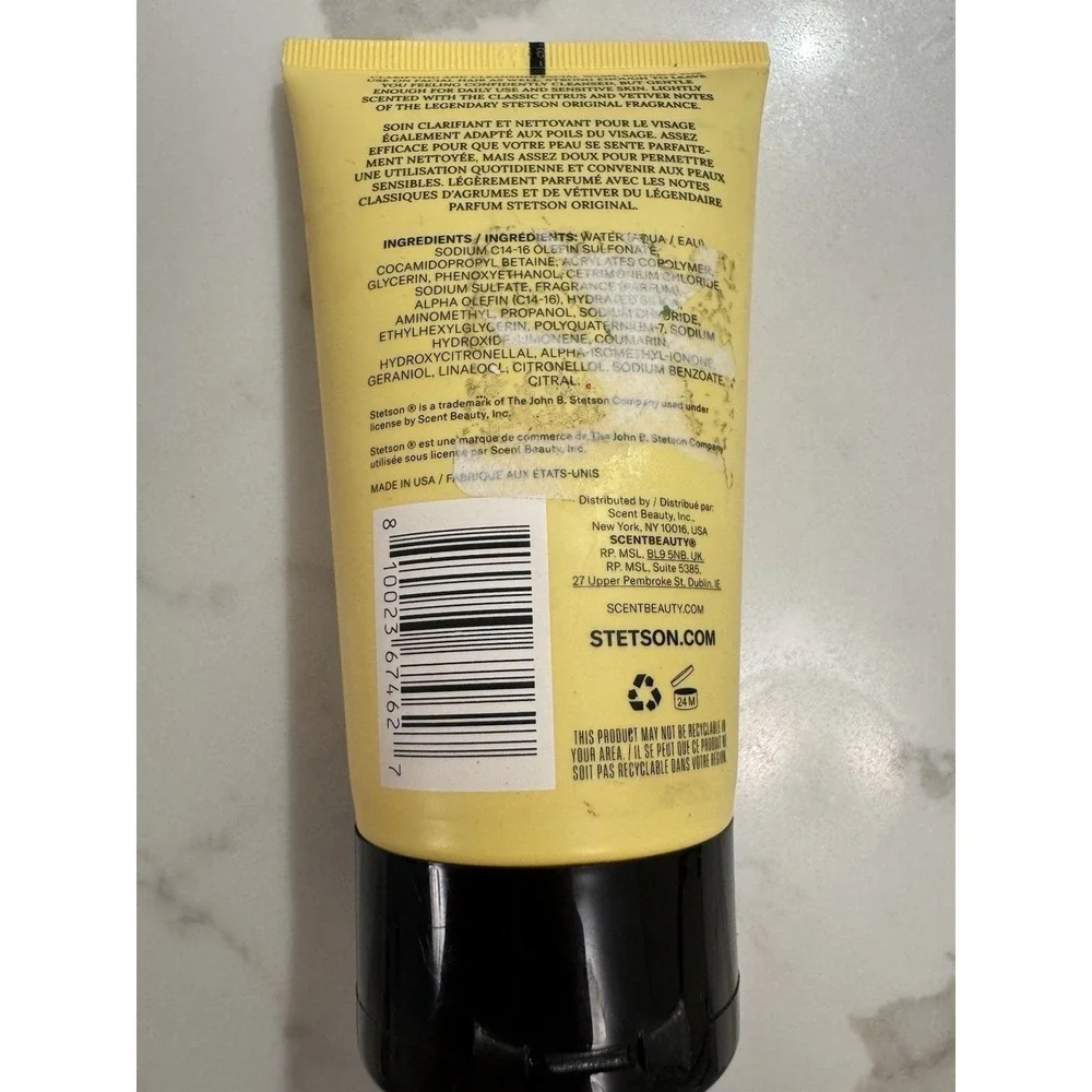 Stetson Deep Clean Face & Beard Wash 5oz New Sealed